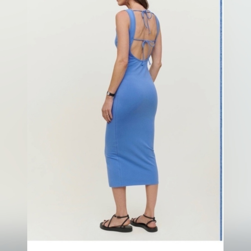 NWT Reformation Nero Knit Bodycon Midi Dress